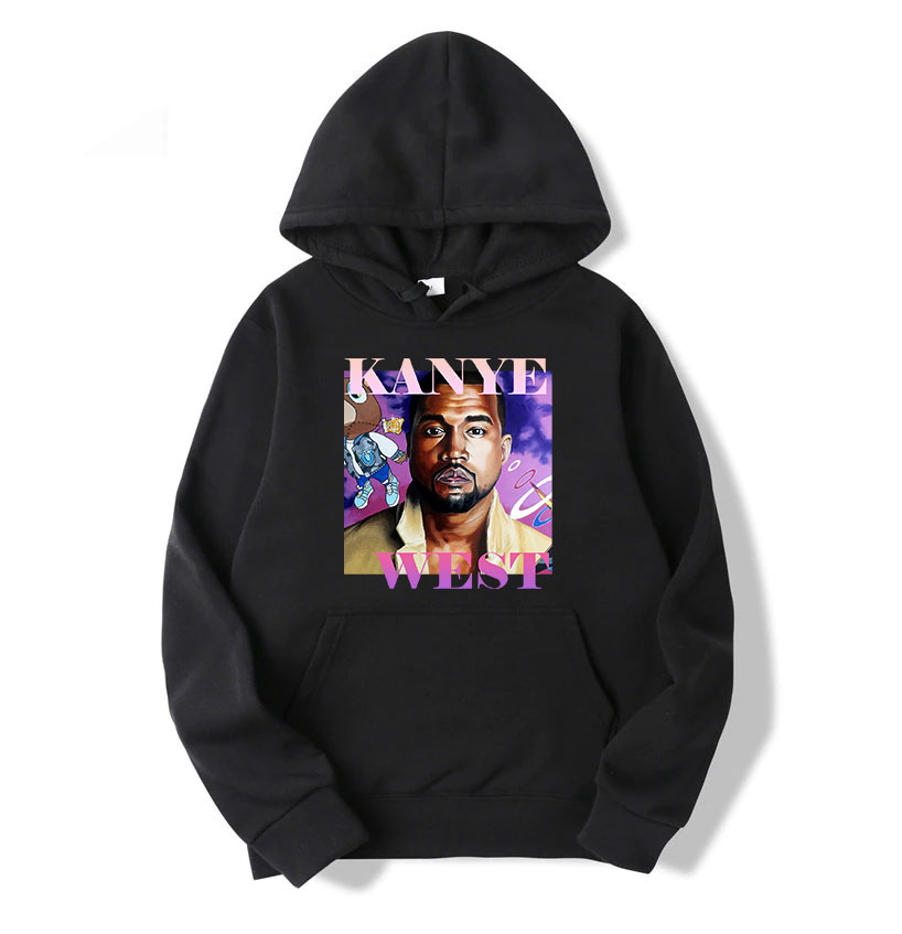 Kanye Retro I Love Poster Hoodie